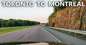 Toronto to Montreal - Timelapse Drive 4K