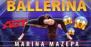 America’s Got Talant / Marina Mazepa / A beautiful BALLERINA turns into a crazy CONTORTIONIST !!!