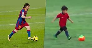 5 Times Mateo Messi Copied Lionel Messi!