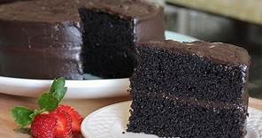Homemade Delicious Especially Dark Chocolate Cake - The Best Moist Cake Recipe from Hersheys