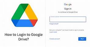 How to Login to Google Drive? Google Drive Sign In Help