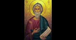 Life of Saint Andrew, commemorated November 30th.