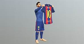 Lionel Messi for full color 3D printing - Buy Royalty Free 3D model by PrintedReality (@PiotrKatanowski)