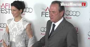 Tommy Lee Jones and wife Dawn Laurel Jones arrive at Lincoln premiere AFI Fest 2012