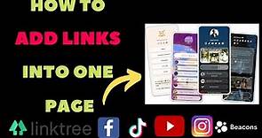 How to add lots of link in one page using Beacons Page( step by step) ...😀😀😀😀