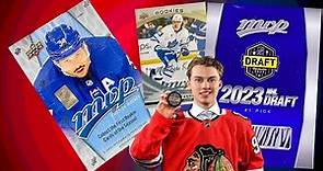 CONNOR BEDARD FIRST NHL ROOKIE CARDS! - 2023-24 Upper Deck MVP Hockey Hobby Box Break