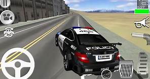 Jugando con Coche Policía - Mercedes C 63 AMG Simulador - Juegos de Carros