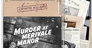Cryptic Killers Unsolved murder mystery game - Cold Case Files Investigation Detective Evidence & Crime File - individuals, date nights & party games- Murder at Merivale Manor