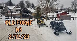 Snowmobiling Old Forge NY 02/12/23