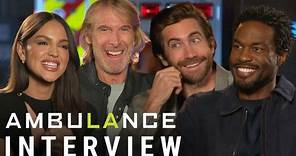'Ambulance' Interviews | Yahya Abdul-Mateen II, Jake Gyllenhaal, Eiza González & Michael Bay