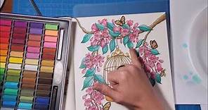 Using Soft Pastels on Backgrounds in Coloring Books