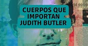Cuerpos que importan-Judith Butler