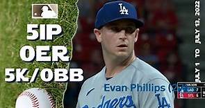 Evan Phillips | July 1 ~ 13, 2022 (6G) | MLB highlights