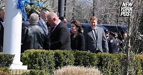 Gov. Hochul leaves wake for slain NYPD Officer Jonathan Diller after confrontation