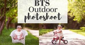 Behind-the-Scenes OUTDOOR Photoshoot with a TODDLER - TIPS on how to take photos outdoors