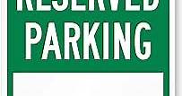 SmartSign - K-5503-AL-12x18 Blank Reserved Parking Sign, Write-On Sign, 12 x 18 Aluminum, Rust-Free, USA Made 12" x 18" Non-Reflective Aluminum