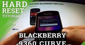 Hard Reset Blackberry 9360 Curve - Bypass Password Protection