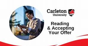 Reading and Accepting Your Offer - for International Students (Undergraduate)