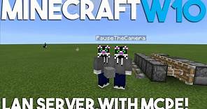 How to Make a LAN Server in Minecraft W10 and MCPE!