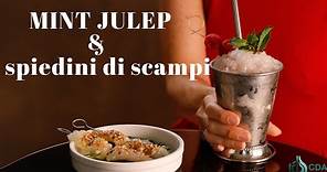 Mint Julep e Spiedini di scampi | Ricette per aperitivo | Drinkabile