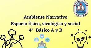 Ambiente Narrativo: Espacio físico, psicológico y social; 4° Básicos; Liceo Antonio Varas.