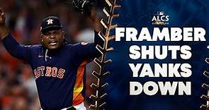 Framber Valdez SHUTS DOWN Yankees with no earned runs, 9 Ks in 7 innings for ALCS Game 2 win!