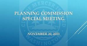 11/20/2023 - Mercer Island - Planning Commission