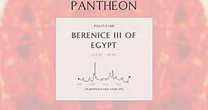Berenice III of Egypt Biography - Queen of Egypt