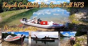 Les premiers essais du Kayak gonflable Bic Yakkair Full HP3 sur le Lac de Vouglans