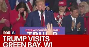 Former President Trump Wisconsin visit; targets border, crime | FOX6 News Milwaukee