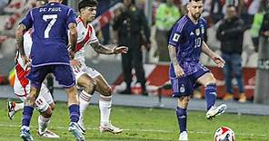 ¿Cuánto quedó Perú vs. Argentina por Eliminatorias 2026 con Lionel Messi?
