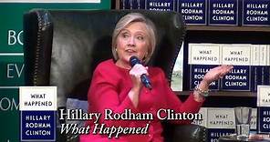 Hillary Rodham Clinton, "What Happened"