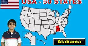 Learn 50 US States I Identifying US 50 States for kids I 2 Letter Codes | Abbreviations