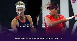 Kristina Mladenovic vs. Destanee Aiava | 2019 Brisbane International Day 1 | WTA Highlights