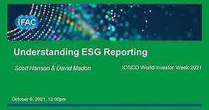 Understanding ESG Reporting