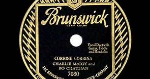1st RECORDING OF: Corrine Corrina - Charlie McCoy & Bo Chatman (1928)