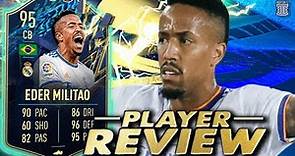 95 TEAM OF THE SEASON EDER MILITAO PLAYER REVIEW! TOTS EDER MILITAO - FIFA 22 Ultimate Team