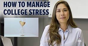 How to Manage College Stress