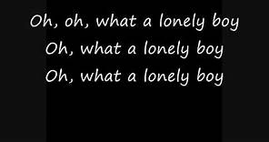 Lonely Boy -Andrew Gold - Lyrics on Screen