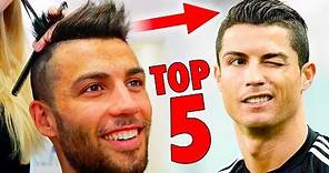 TOP 5 Cristiano Ronaldo Hairstyles - Best Football Players Haircuts