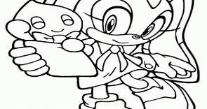 Cream y Cheese, personajes Sonic para colorear, pintar e imprimir