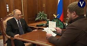 Kadírov se compromete con Putin a "continuar hasta un final victorioso en Ucrania"