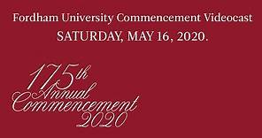 Fordham University Commencement 2020