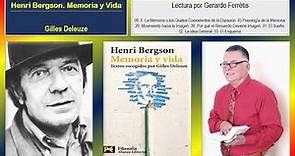 Henri Bergson. Memoria y Vida. 06. II. La Memoria. B) Psicología de la Memoria