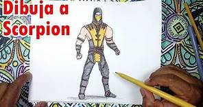 Aprende a dibujar a Scorpion de Mortal Kombat