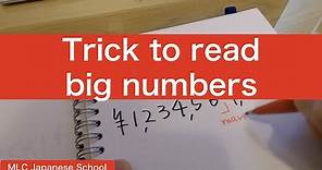 Trick to read big numbers in Japanese (Tip) - Let's learn Japanese!