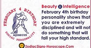 February 4 Zodiac (Aquarius) Horoscope Birthday Personality and Lucky Things