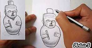 Cómo dibujar la cultura WARI (cerámica) | HD
