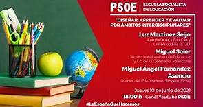 PSOE / Diseñar, aprender y evaluar por ámbitos interdisciplinares