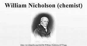 William Nicholson (chemist)